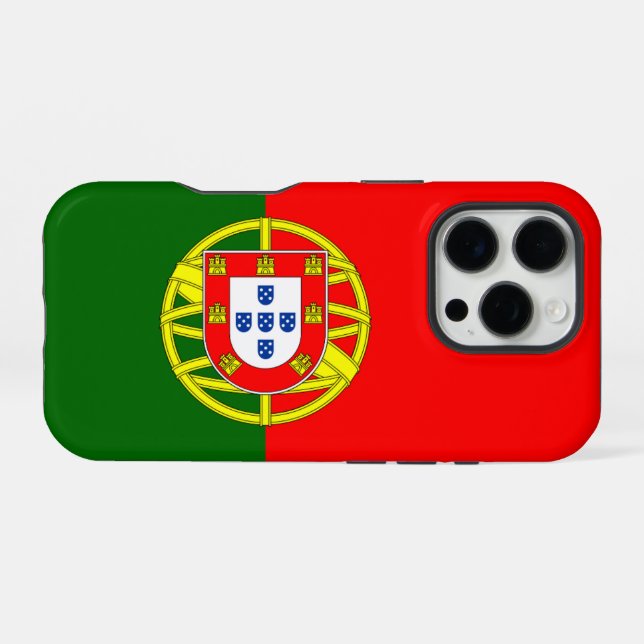 Coque iPhone Drapeau du Portugal (Verso Horizontal)