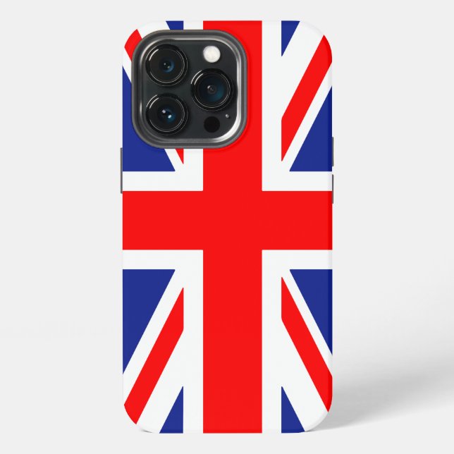 Coque iPhone Drapeau du Royaume-Uni (Dos)