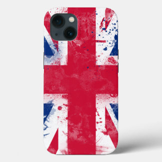 Etui iPhone 13 Drapeau du Royaume-Uni ou de l'Union Jack