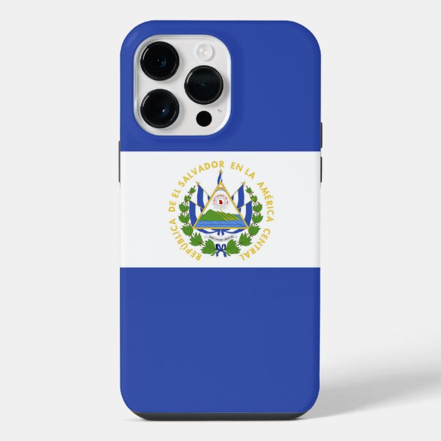 Coque iPhone drapeau du Salvador (Verso)