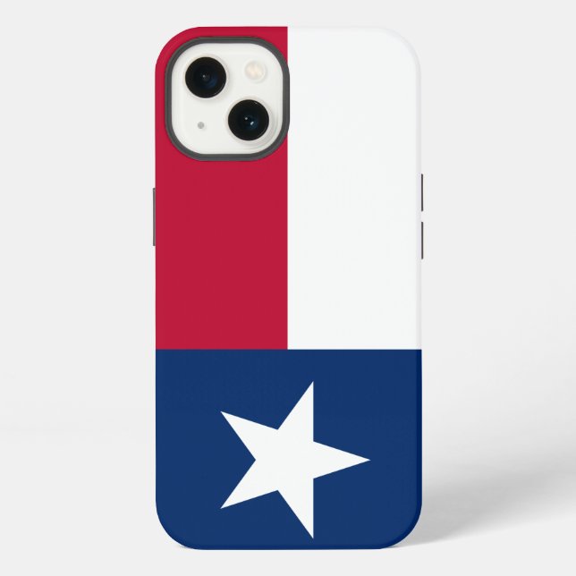 Coque iPhone Drapeau du Texas (vertical) (Verso)