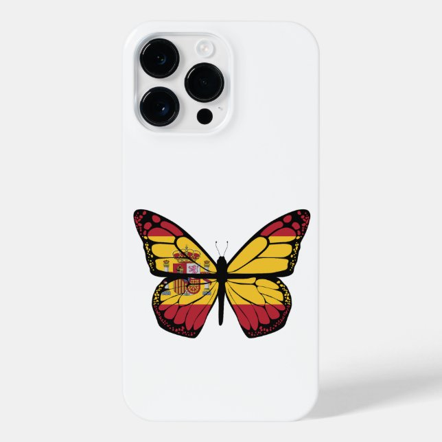COQUE iPhone DRAPEAU ESPAGNE BOUTTERFLY (Verso)