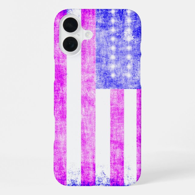 Coque iPhone Drapeau États-Unis (Verso)