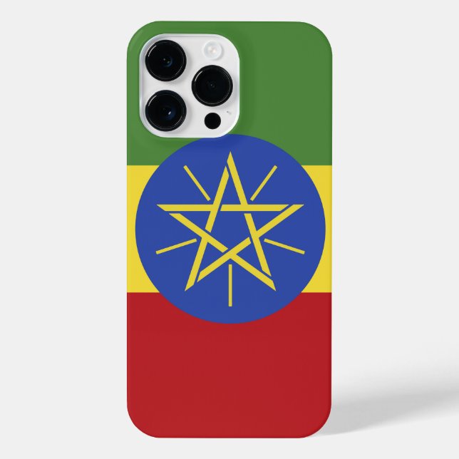 Coque iPhone Drapeau éthiopien (Verso)