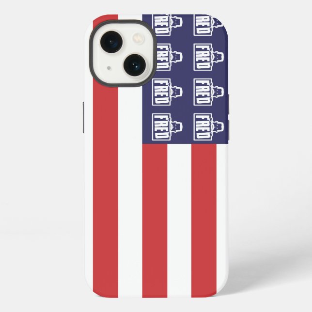 Coque iPhone Drapeau Fred (Verso)