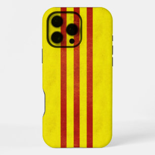 Coque iPhone 16 Pro Max Drapeau grunge clair du Sud-Vietnam