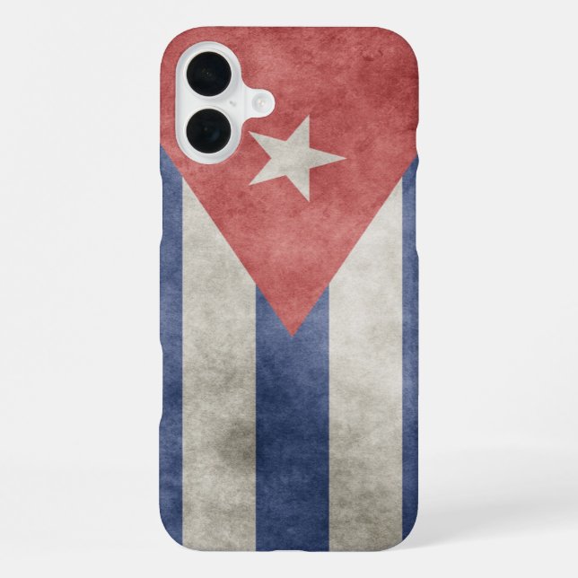 Coque iPhone Drapeau Grunge Cuba (Verso)