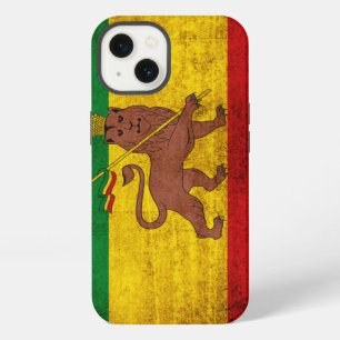 Etui iPhone 13 Drapeau grunge vintage de Rastafarian