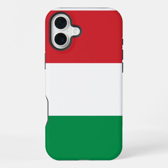 Coque iPhone Drapeau Hongrie (Verso)