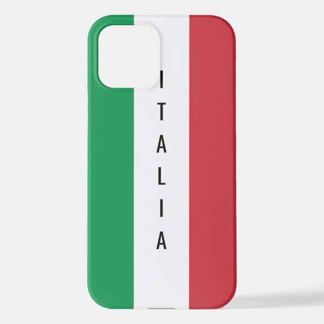 Coque iPhone Drapeau italien Zazzle Valeur de base iPhone 12 Co (Verso)