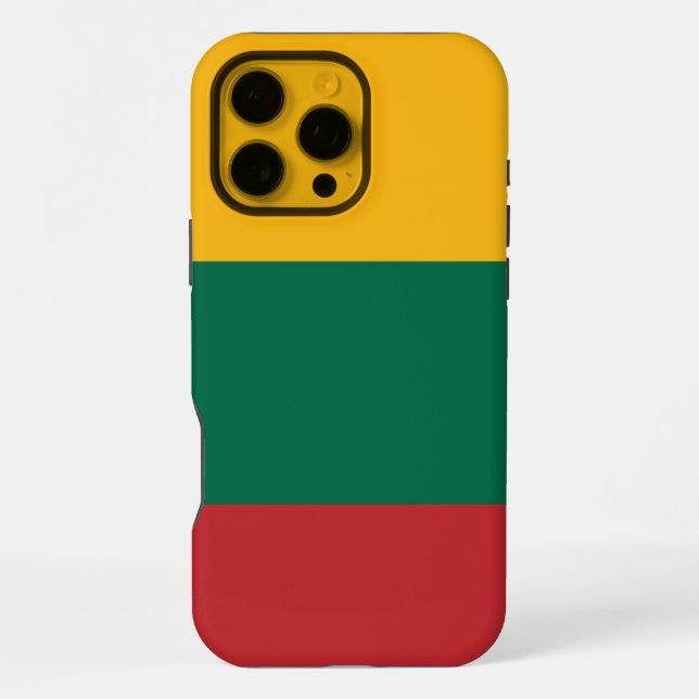 Coque iPhone Drapeau Lituanie (Verso)