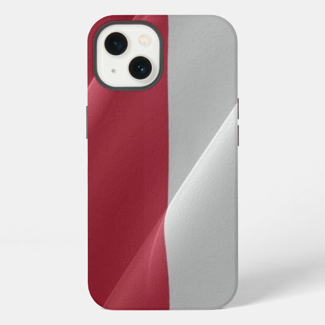 Coque iPhone Drapeau monégasque - (Verso)