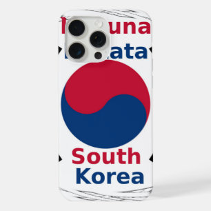 Coque iPhone 15 Pro Max Drapeau national de la Corée du Sud : Fierté du Ta