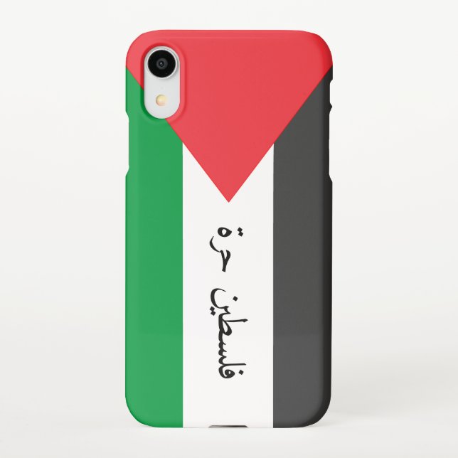Coque iPhone Drapeau palestinien Libérez la Palestine customisé (Dos)