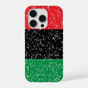 Coque iPhone 15 Pro Drapeau panafricain, histoire noire afro-américain