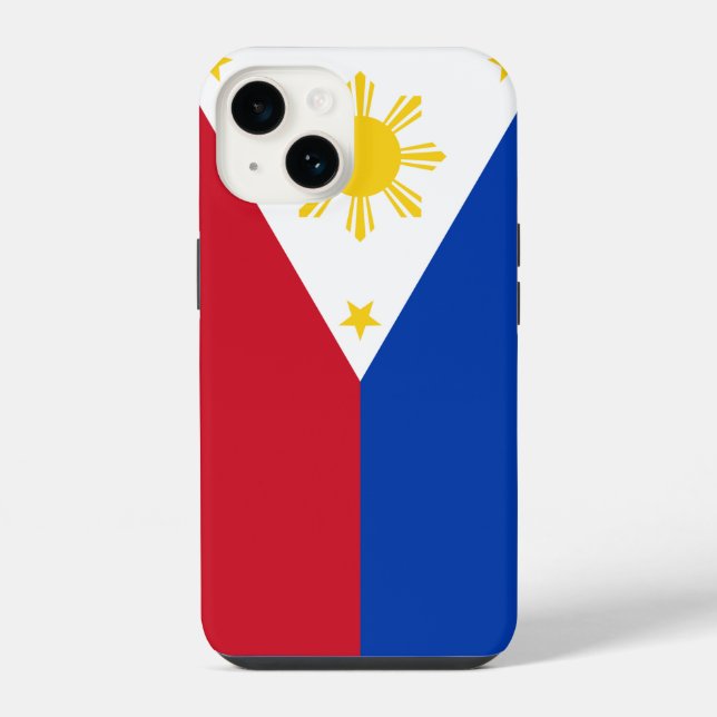 Coque iPhone Drapeau philippin Apple 14 Coque-Mate, Philippines (Verso)