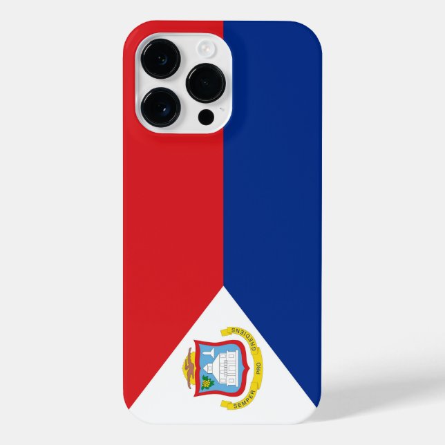 Coque iPhone Drapeau Sint Maarten (Verso)