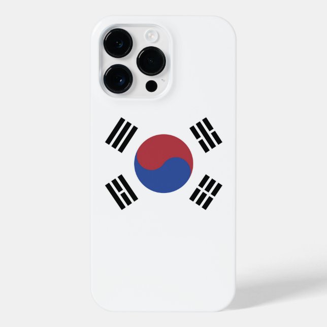 Coque iPhone drapeau sud-coréen (Verso)