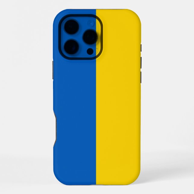 Coque iPhone Drapeau Ukraine (Verso)