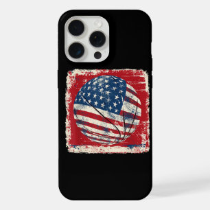 Coque iPhone 15 Pro Max Drapeau USA Basketball du 4 juillet