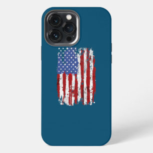 Etui iPhone 13 Pro Max Drapeau USA Drapeau Américain États-Unis d'Amériqu