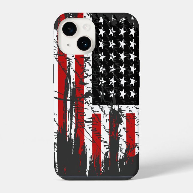 Coque iPhone Drapeau vintage (Verso)