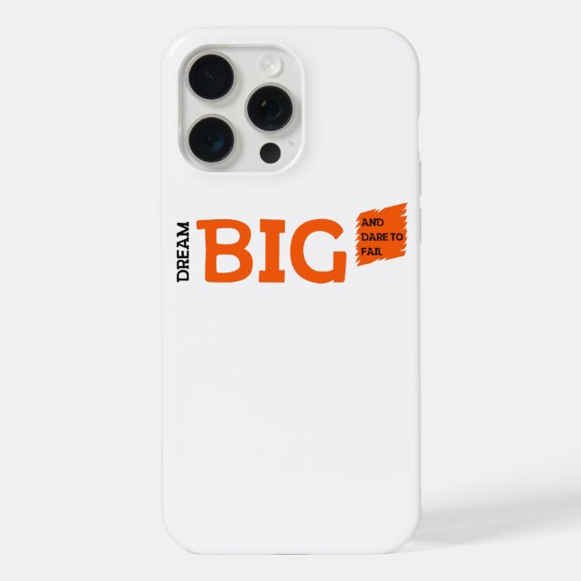 Coque iPhone Dream Big Motivation (Verso)