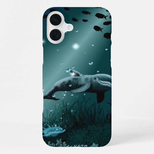 Coque iPhone Dream dauphin (Verso)