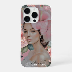Coque iPhone 16 Pro Dreamal Ethereal Dusty rose Floral Art Bridesmaid
