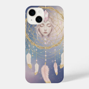 Coque Pour iPhone 14 Dreamcatcher Goddess - Ethereal Moon & Stars