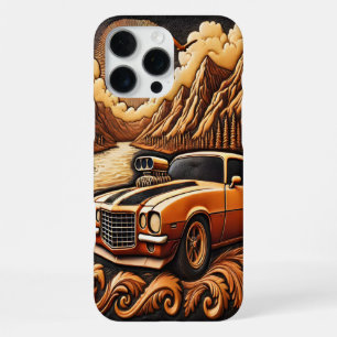 Coque iPhone 16 Pro Max Dreamy Valley Drive avec voiture des années 80