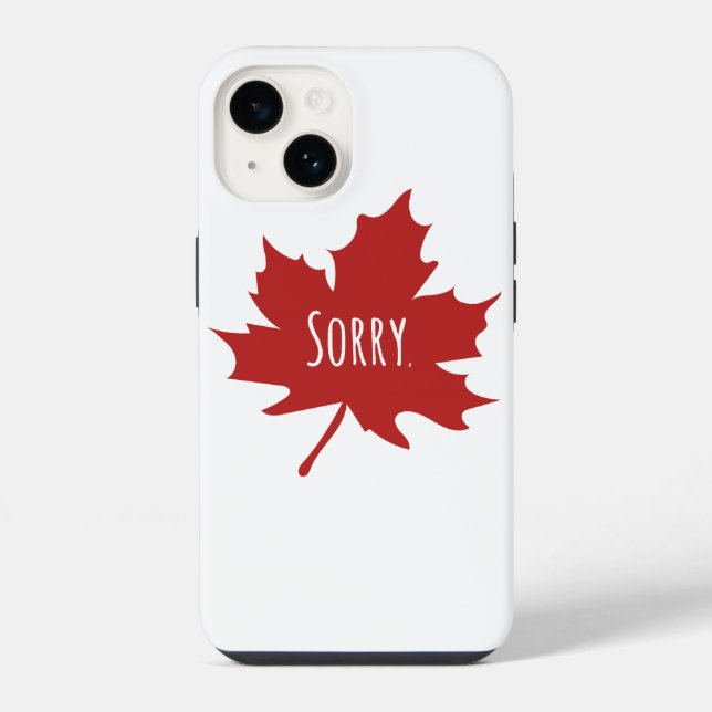 Coque iPhone Drôle Canadien (Verso)