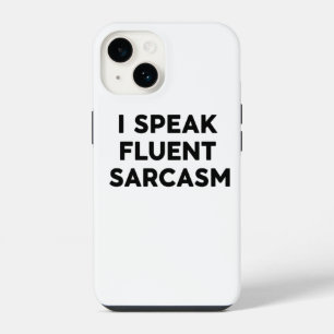 Coque Pour iPhone 14 : Drôle Citation Téléphone - Je Parle Fluent Sarca