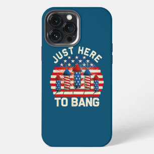 Etui iPhone 13 Pro Max Drôle du 4 juillet je suis juste ici pour faire ex
