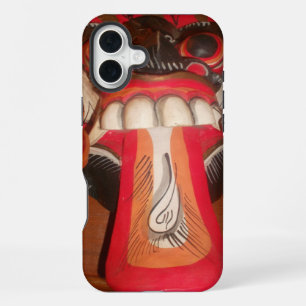 Coque iPhone 16 Plus Drôle Épouvantable Étrange Langue Asiatique Hallow