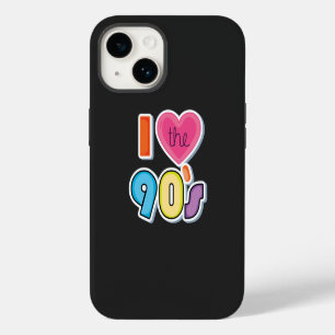 Coque Pour iPhone 14 Drôle I Love The 90's, 1990's Theme Party