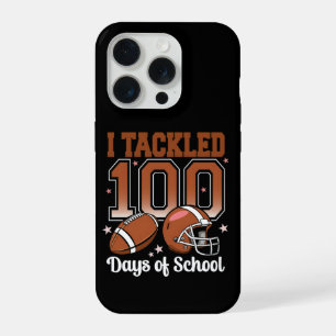 Coque iPhone 15 Pro Drôle, j'ai affronté 100 jours de football scolair