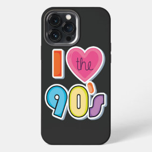 Etui iPhone 13 Pro Max Drôle Je J'aime Les Années 90, Thème De Soirée Ann
