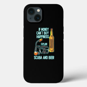 Etui iPhone 13 Drôle Plongée sous-marine Bière Humoristique Cadea