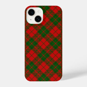 Coque Pour iPhone 14 Drummond tartan rouge vert plaid