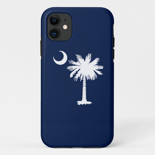 Coque iphone du drapeau de la Caroline du Sud (Dos)