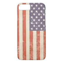 Coque iphone du drapeau rustique américain