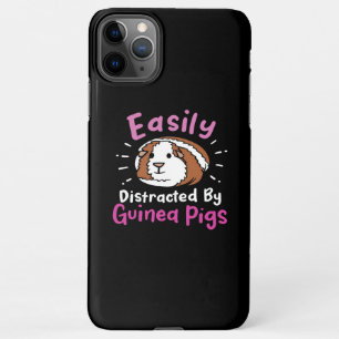 Coque iPhone 11Pro Max Easily Distracted by Guinée Pigs   Cute Pet