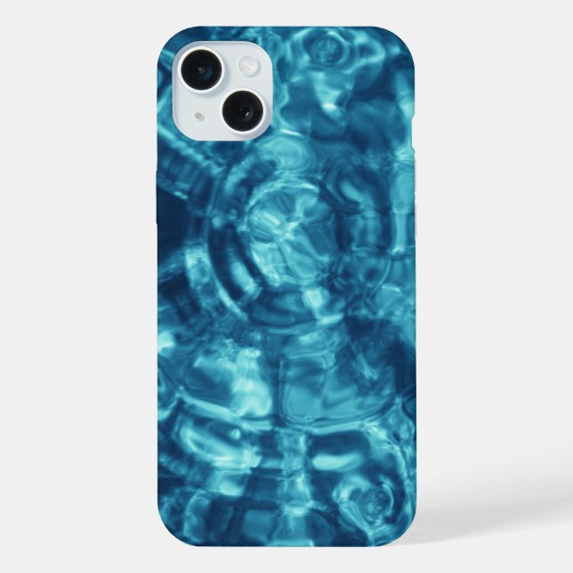 Coque iPhone Eau Bleue Ondes (Verso)