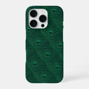 Coque iPhone 16 Pro Eau sur métal vert