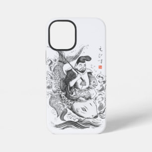 Coque iPhone 12 Mini Ebisu - Dieu de la pêche et du commerce (peinture