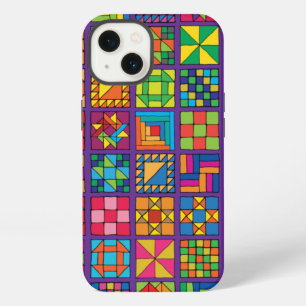Etui iPhone 13 Échantillonneur de courtepointe traditionnel