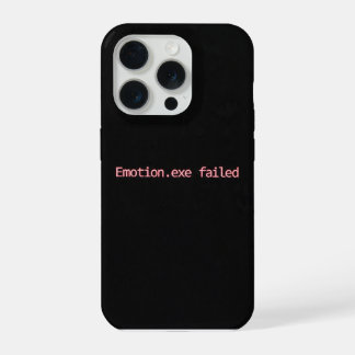 Coque iPhone 15 Pro Échec d'Emotion.exe Étui de téléphone minimal Cade