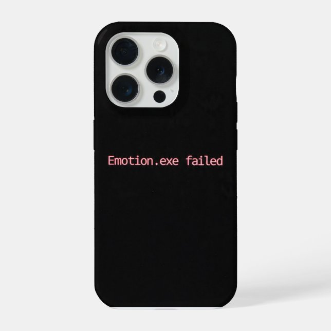 Coque iPhone Échec d'Emotion.exe Étui de téléphone minimal Cade (Verso)