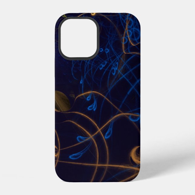 Coque iPhone Échos Flamme Fractale (Verso)